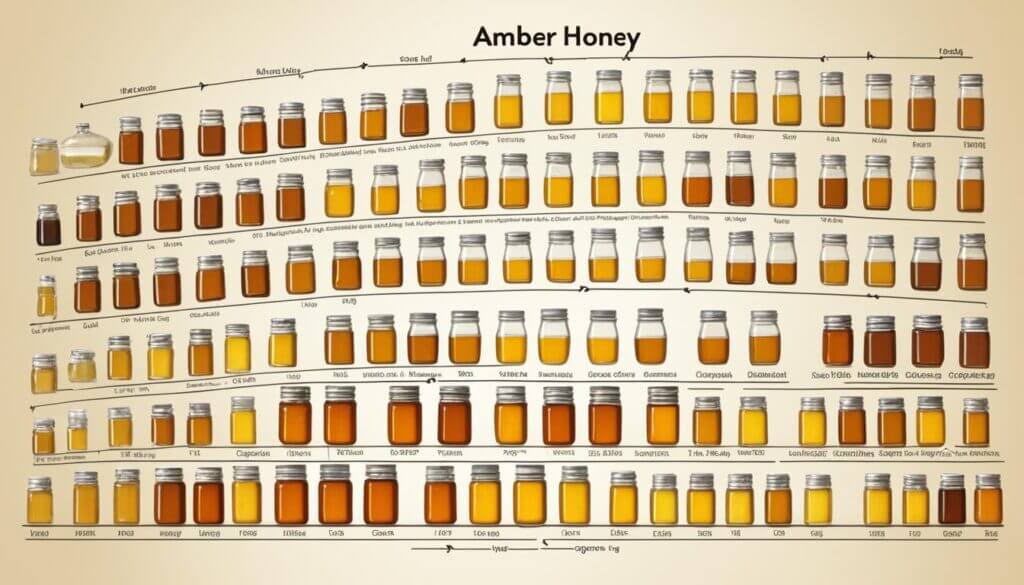 Amber honey classification scale