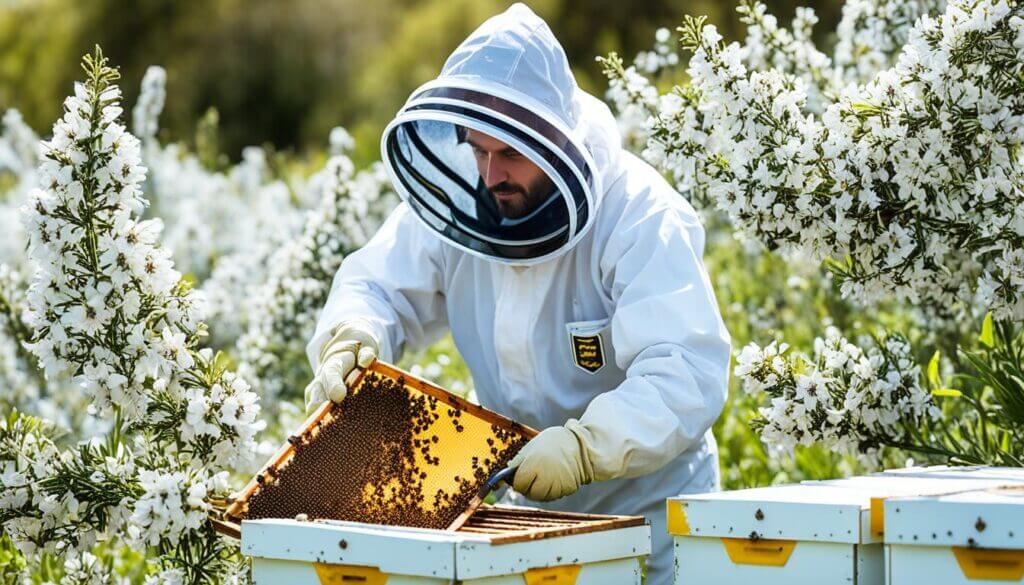 Beekeeping techniques for Manuka honey