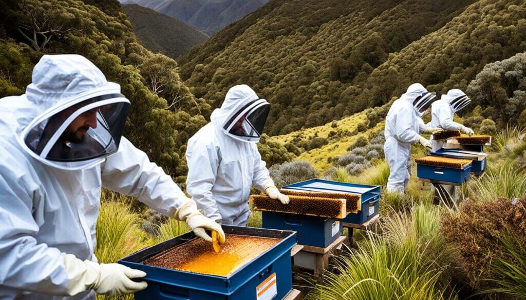 Harvesting Manuka Honey Process