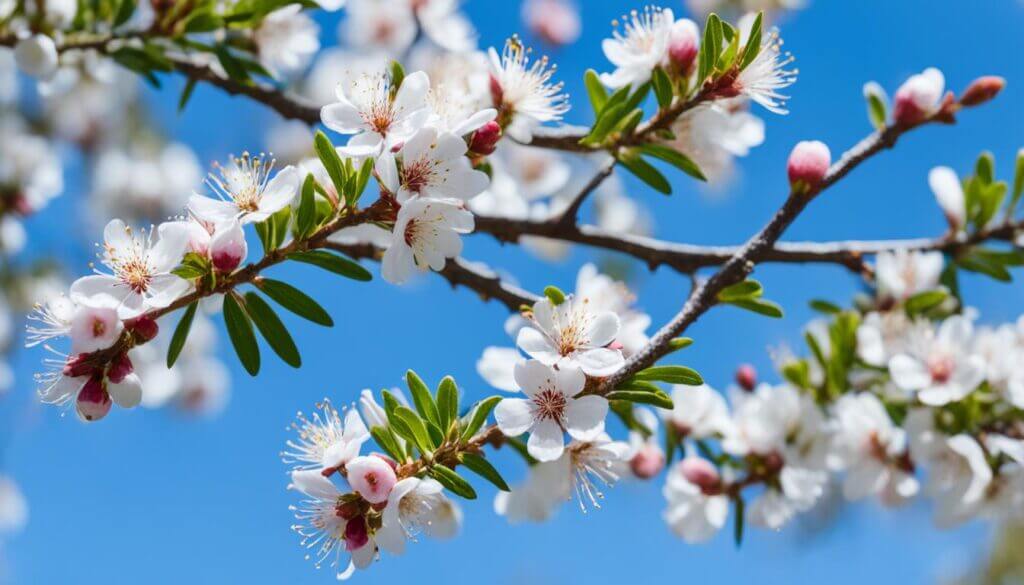 Manuka Bush in Bloom