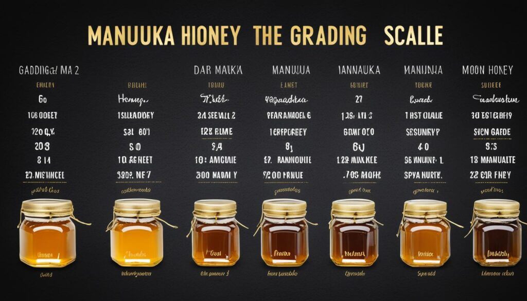 Manuka honey grading scale