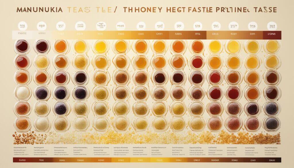 Manuka honey taste profile spectrum