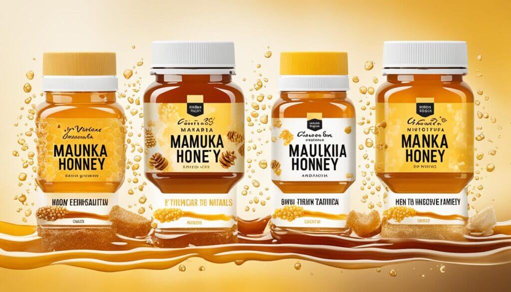 Textural variety in Manuka honey