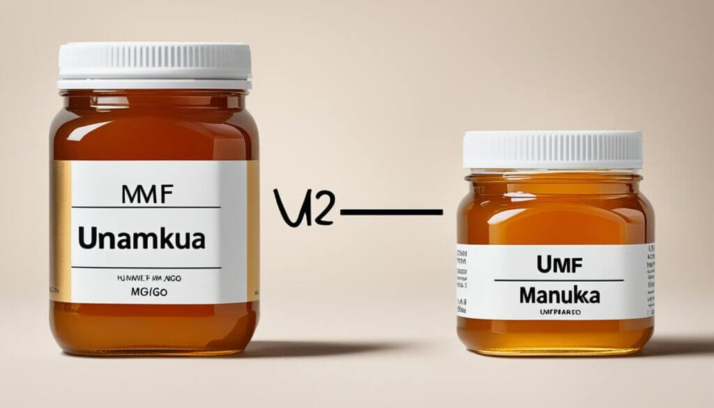 UMF and MGO Manuka Honey Labels