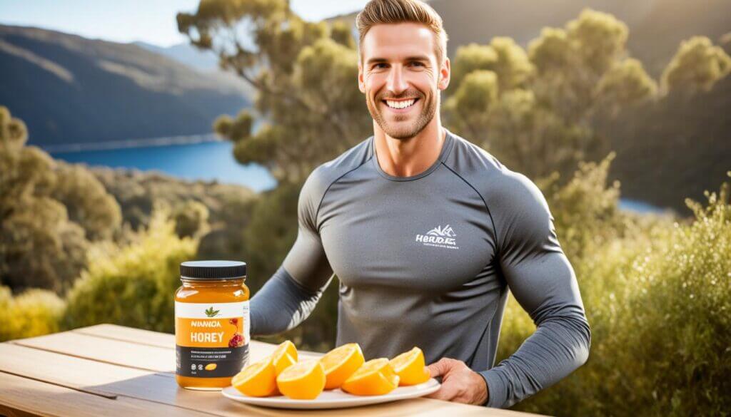 Athlete enjoying Manuka Honey