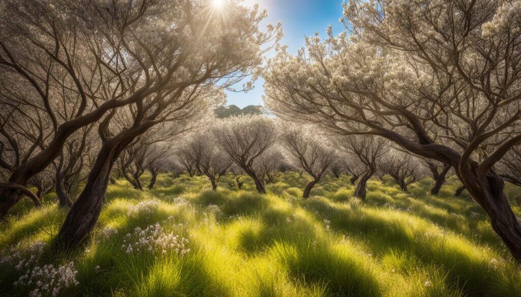 Dense Manuka tree patch