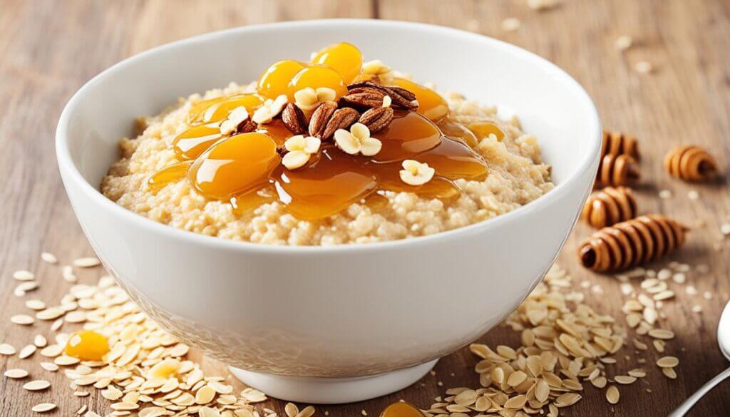 Manuka Honey Drizzled on Breakfast Oatmeal