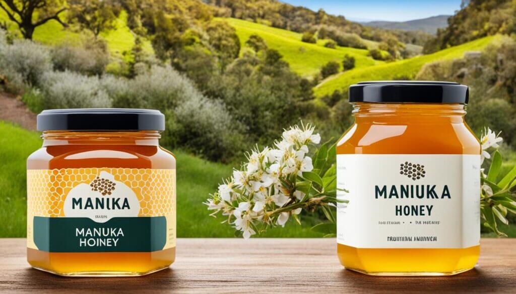 Manuka honey versus regular honey comparison